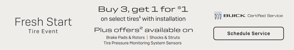 Buy 3, get 1 for $1 on select tire with installation